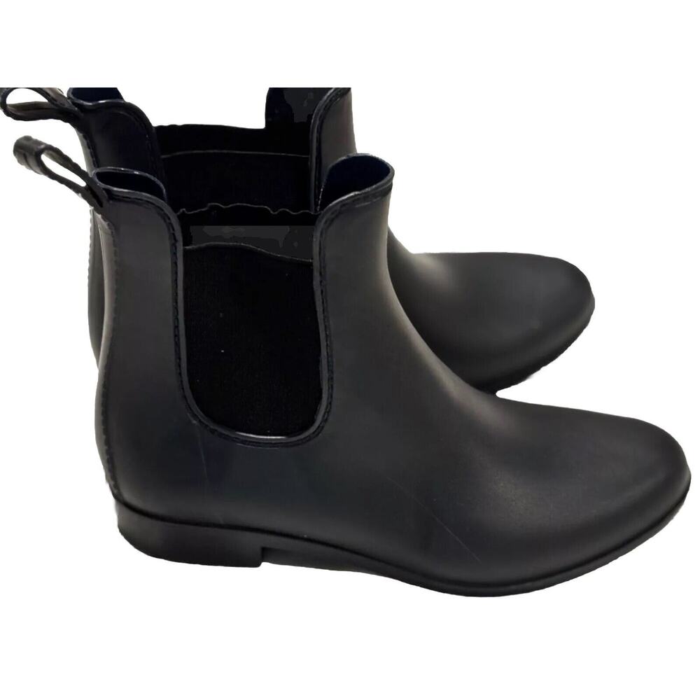 J Crew Mercantile Chelsea Ankle Rain Boots Navy Dark Blue Sz 7 utility chic City